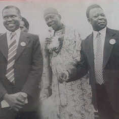 Daddy, Late Dr Nnamdi Azikiwe and Late Chief Sam Mbakwe during the 1979 Election campaign. Daddy went on to become the Senator for Orlu Zone and Chief Mbakwe became the Governor of Imo State under the platform of NPP.
