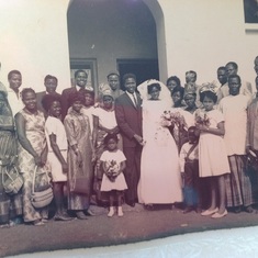Daddy and Mummy with the Emezie and Ibe families.