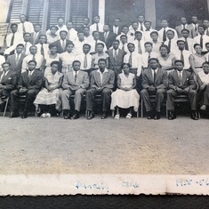 Sitting second from the left is Daddy and other members of the Dancing club. No wonder he had a lot of records.