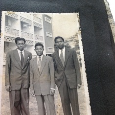 In the middle is Mr Moses Achigbu a relation of Dad's and Daddy (R)in University of Ibadan.