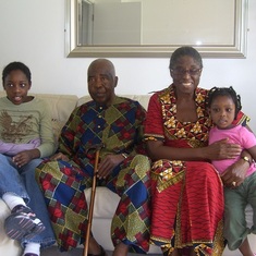 From L-R, Adaeze, Daddy, Mummy and Olachi in Sheffield