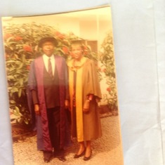 Daddy and Chioma in 1988. He was made a Fellow West African College of Physicians and Chioma was marking her MSc graduation.