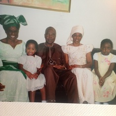 Daddy and Mummy with Chioma and her children Adaeze and Iku in Mississauga Canada 2003