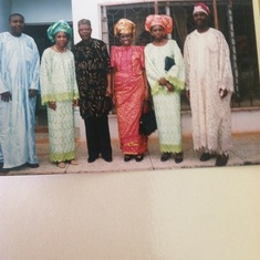 Just before setting off for Obi and Ify's traditional wedding in May 2000