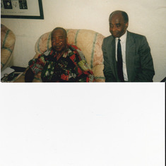 Daddy with his good friend, Dr Okoroma (fondly called Krom) in London