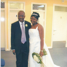 With your Ada Etete (Oge) on her wedding day.