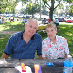 Liz and Jim McGinley at Lockheed Martin Corporation Company Picnic - Smokey Glenn Farm's Gaithersburg, MD