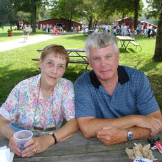 Liz and Jim McGinley at Lockheed Martin Corporation Company Picnic - Smokey Glenn Farm's Gaithersburg, MD