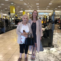 Christina and Mom at Nordstrom's