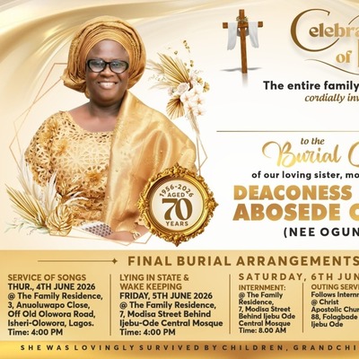 ELIZABETH ABOSEDE ONAKOYA