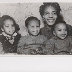 Military Dependents Family Passport photo. Mom (Elizabeth), Cheryl, Tony, & Al 