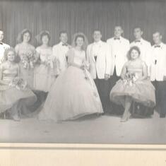 mom and dad in a bridal party Sept 4 1960