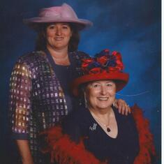 mom & I red hat event portrait
