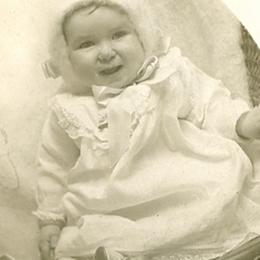My mother at 1 year old 1916