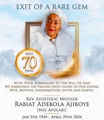RABBI AJIBOYE NEE AFOLABI