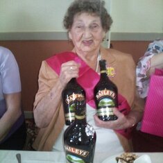 Just a wee tipple, your 90th birthday x