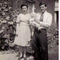My Mom & Dad with me in 1947