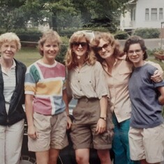 Dinah, Banny, Corrine, Ellen, and Evelyn