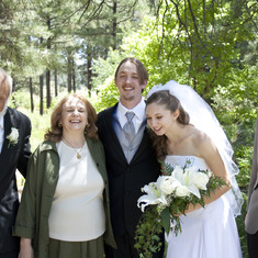 The family at Stephanie and Danny's wedding