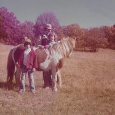 With Kevin, Sherida & Sandy, Fall 1976