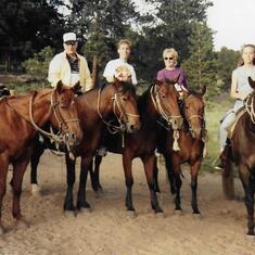 Horseback Riding is Estes Park, CO - 1991