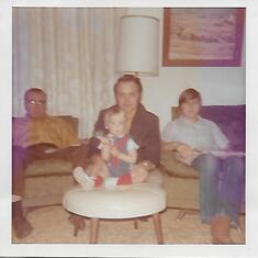 Les, Kevin, Ellion and Randy -- Easter 1972