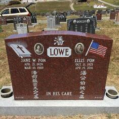 Thank you Stella and Brothers 3 for helping me complete the tombstone in honor of our beloved Daddy, Ellis Lowe. Until we meet again at the feet of our Lord Jesus, we will not forget.