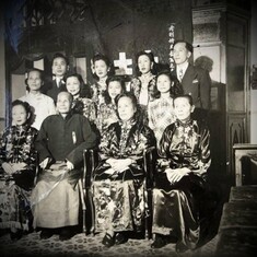 Wedding photo shot in December 1947 Hong Kong