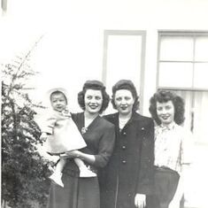 Elrine Iona Ruby & Baby Vicki 1945