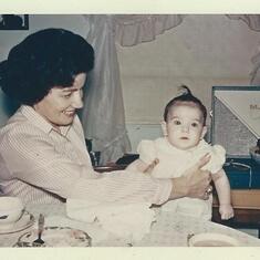 Elrine & Granddaughter Lisa 1964