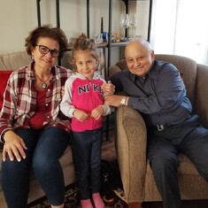 Elwy and Samia with their grand-niece