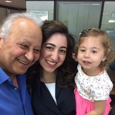 Elwy with his niece and grand niece, Eid 2017