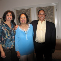 With Rosa and Michael Pereira