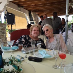 Cathy and Elyse at Heather and Andrew's wedding, July 2014