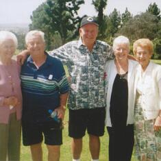 Five Orr Siblings at Ilene's Funeral 2004.  Aunt Clara, Uncle Vern, Uncle Ralph, Elyse (mom), Aunt Bernice