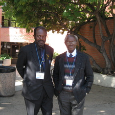 Prof. Nketia at UCLA for a workshop at Herb Albert School of Music. October 24, 2009