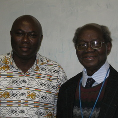 A proud moment with Prof. Nketia in Los Angeles- October 24, 2009
