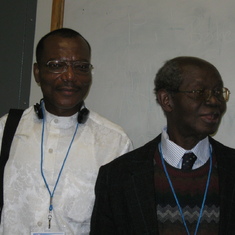 A proud moment for Kobla with Prof. Nketia in Los Angeles- October 24, 2009
