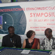At the International Ethnomusicology Symposium, University of Dar Es Salaam, July 2011