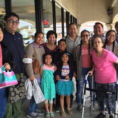 Mother's day dim sum celebration with her family in California. Thank you for the love