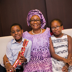Mummy with Funmilade and Renuan