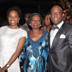 Mummy with Ofovwe Aig-Imoukhuede and Herbert Wigwe