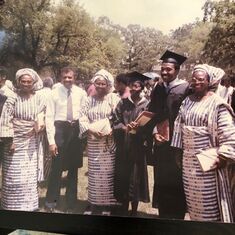 Mummy with Lionel Richie at Erekpitan's graduation