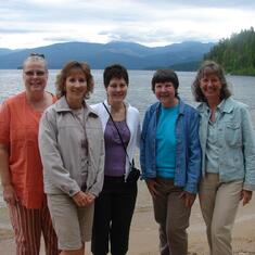 June, 2007 - Priest Lake - Mary Doran, Lisa George, Kim Juarez, Emily, Mary Rupert