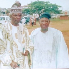 Daddy and his in-law Chief Michael Ayoade.