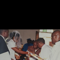 Daddy giving out Orhue's hand in marriage