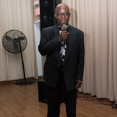 One of Daddy O's dearest friends in USA giving a speech as we celebrated his life. 