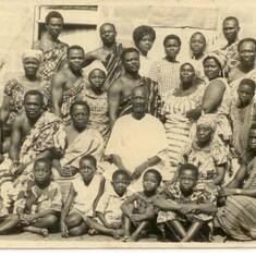 Efo Emma with family in 1974 when our father was baptised into the E. P. Church, Anloga