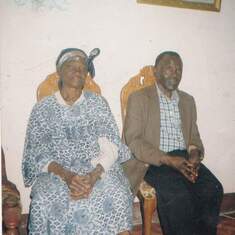 with his 1st wife  Mama Aggie who slept in the Lord some years back.