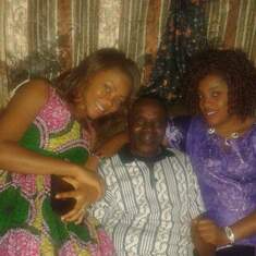 with his beautiful grand daughters